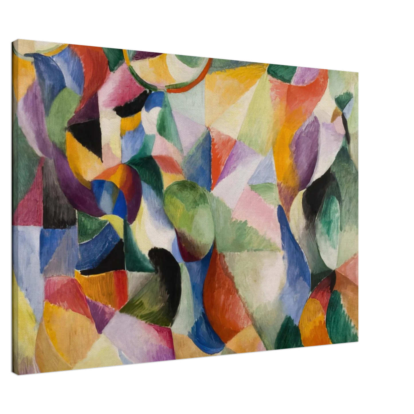 Sonia Delaunay - SIMULTANEOUS COLORS Canvas - 20x30 cm / 8x12 inches-canvas