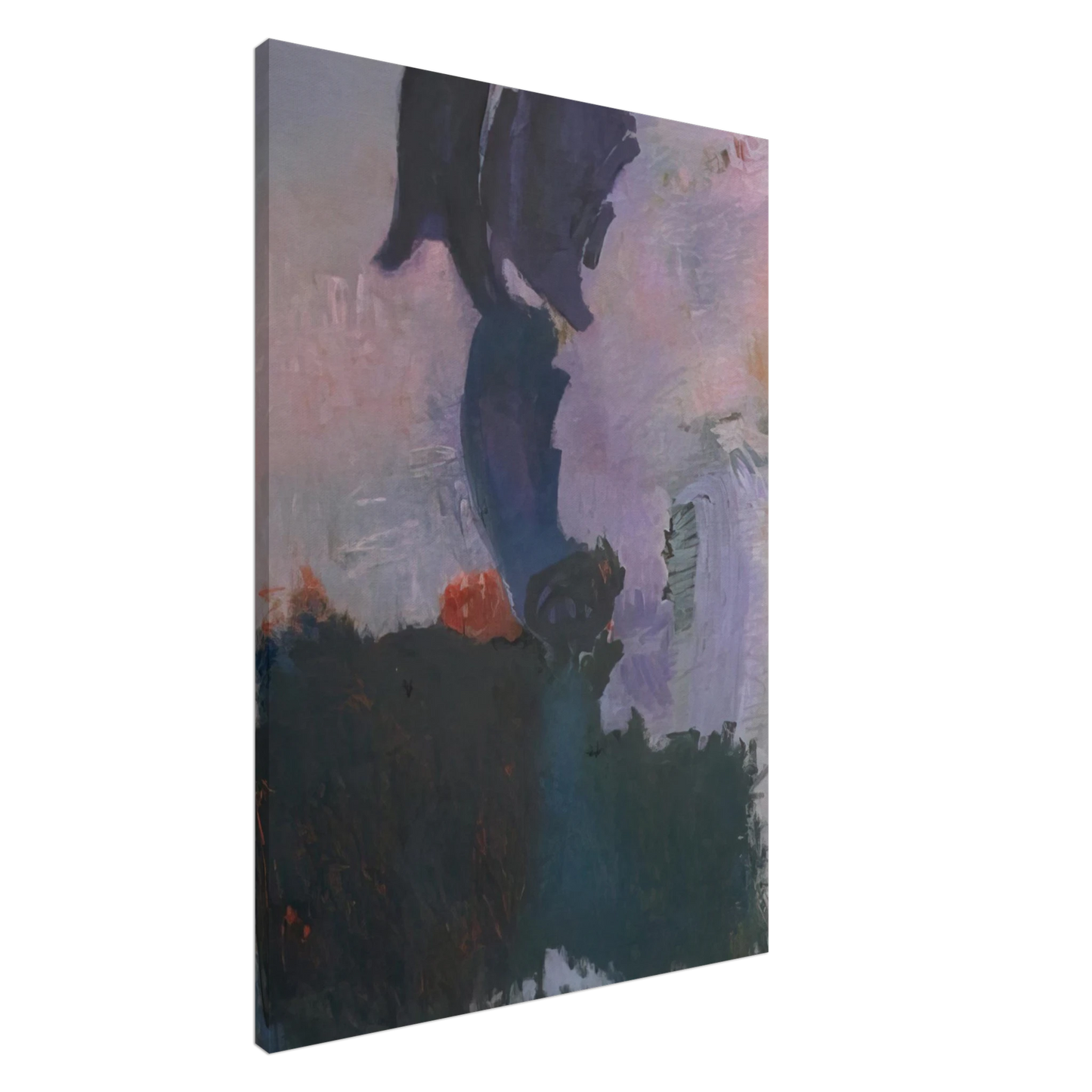 Adja Yunkers - Embroidered Halo - 1958 Canvas - 20x30 cm / 8x12 inches-canvas