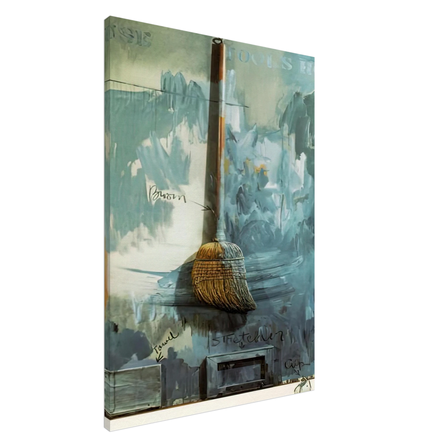 Jasper Johns - FOOLS HOUSE Canvas - 20x30 cm / 8x12 inches-canvas