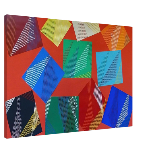 Piero Dorazio - Wig-Wam - 1991 Canvas - 20x30 cm / 8x12 inches-canvas