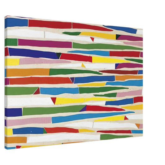 Piero Dorazio - Composite - Color Field Painting Canvas - 20x30 cm / 8x12 inches-canvas