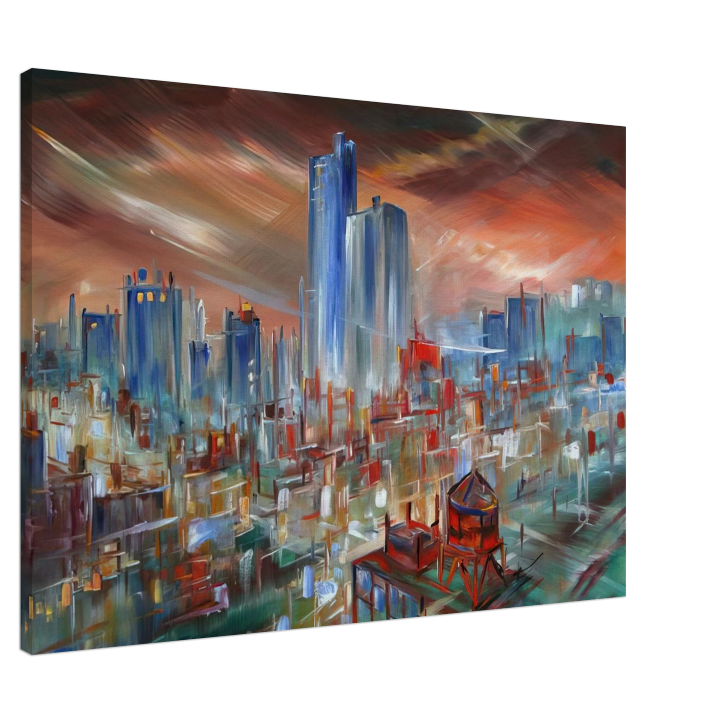 Konrad Zuse - Big City Canvas - 20x30 cm / 8x12 inches-canvas