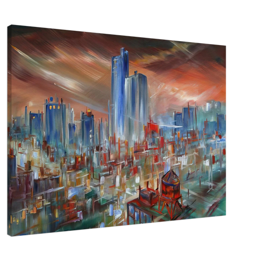 Konrad Zuse - Big City Canvas - 20x30 cm / 8x12 inches-canvas