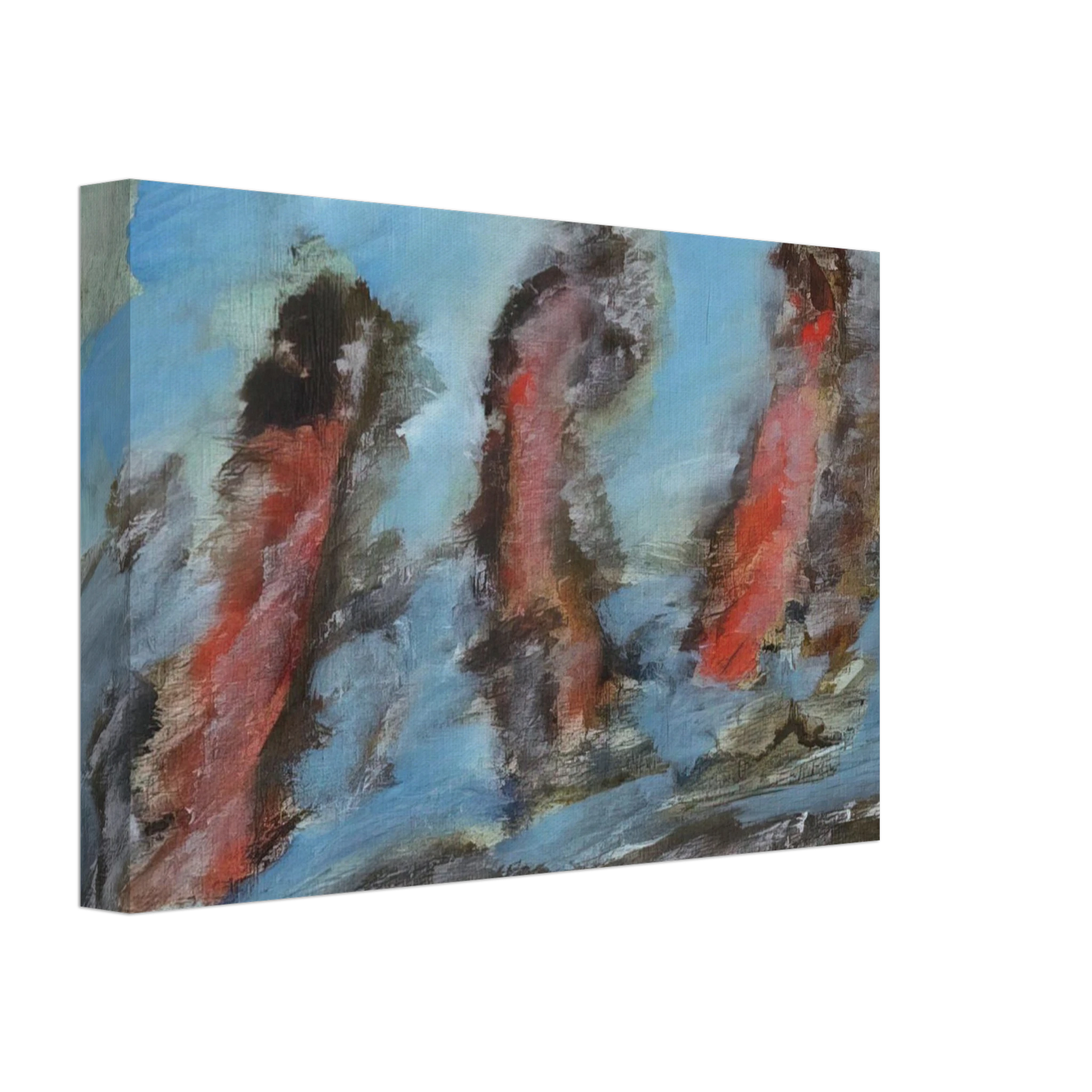 Henri Michaux - Untitled KC 505 - 1984 Canvas - 70x100 cm / 28x40 inches-canvas