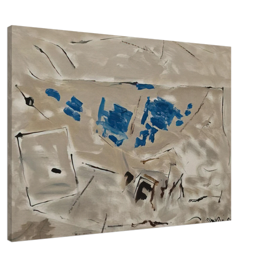 John Marin - Autumn Coloring No. 4 - 1952 Canvas - 20x30 cm / 8x12 inches-canvas