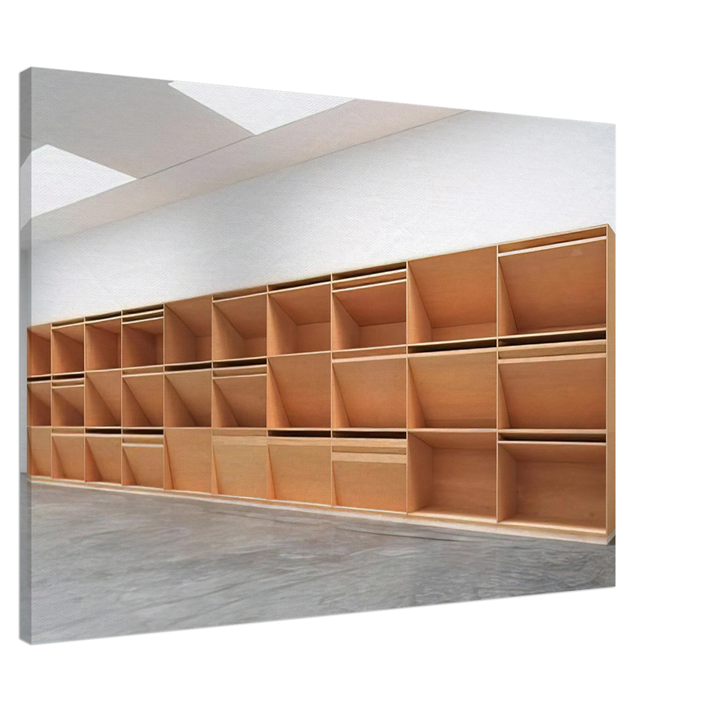 Donald Judd - Untitled Plywood - 1980 Canvas - 20x30 cm / 8x12 inches-canvas