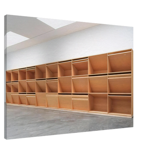 Donald Judd - Untitled Plywood - 1980 Canvas - 20x30 cm / 8x12 inches-canvas