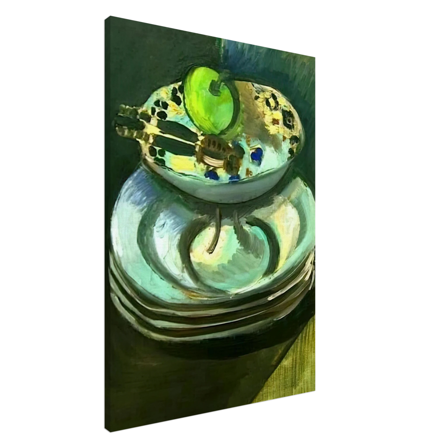 Henri Matisse - STILL LIFE WITH NUTCRACKER 1916 Canvas - 20x30 cm / 8x12 inches-canvas