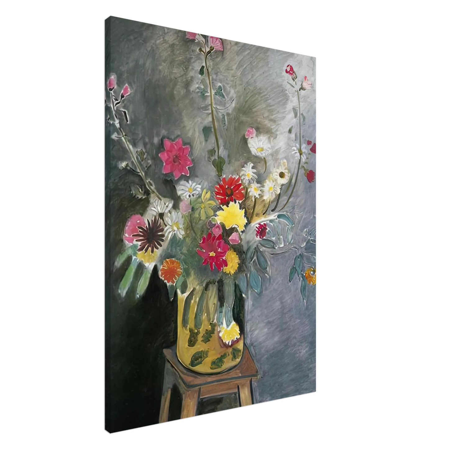 Henri Matisse - BOUQUET OF MIXED FLOWERS 1917 Canvas - 20x30 cm / 8x12 inches-canvas