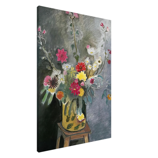 Henri Matisse - BOUQUET OF MIXED FLOWERS 1917 Canvas - 20x30 cm / 8x12 inches-canvas