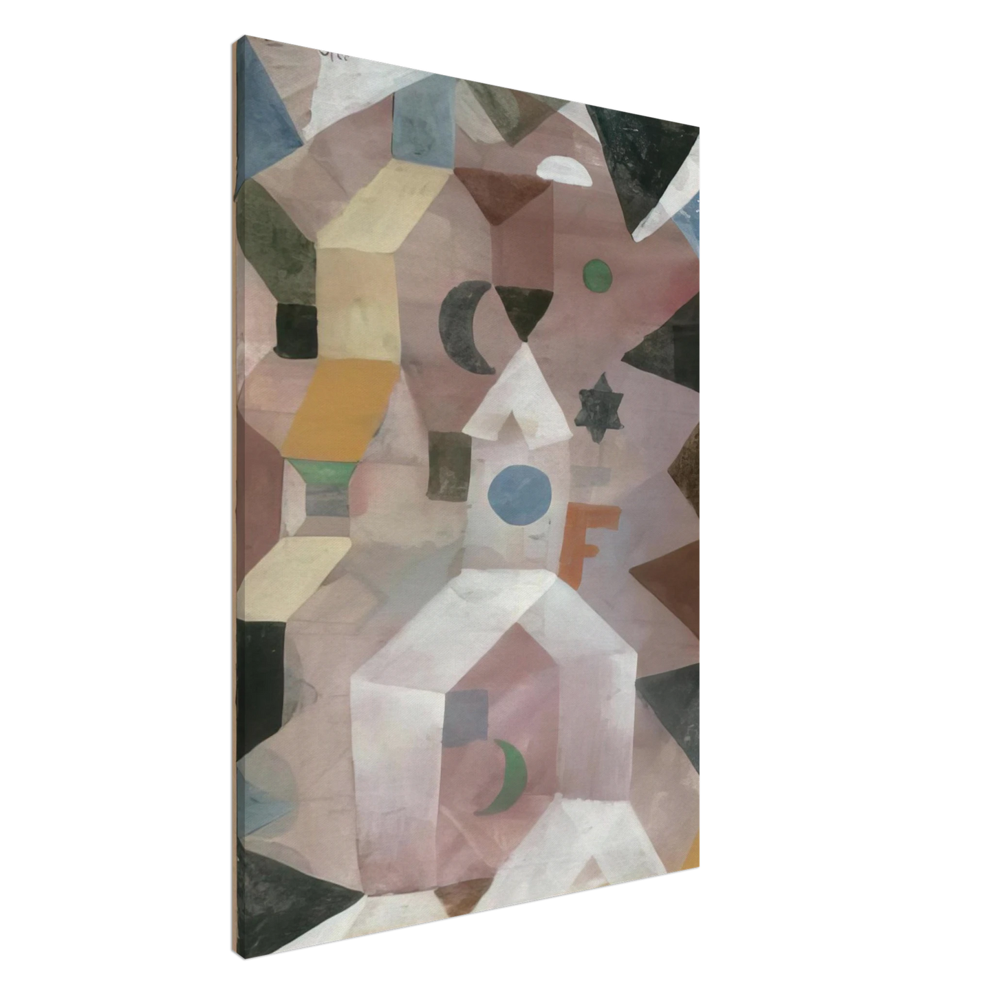 Paul Klee - THE CHAPEL 1917 Canvas - 20x30 cm / 8x12 inches-canvas