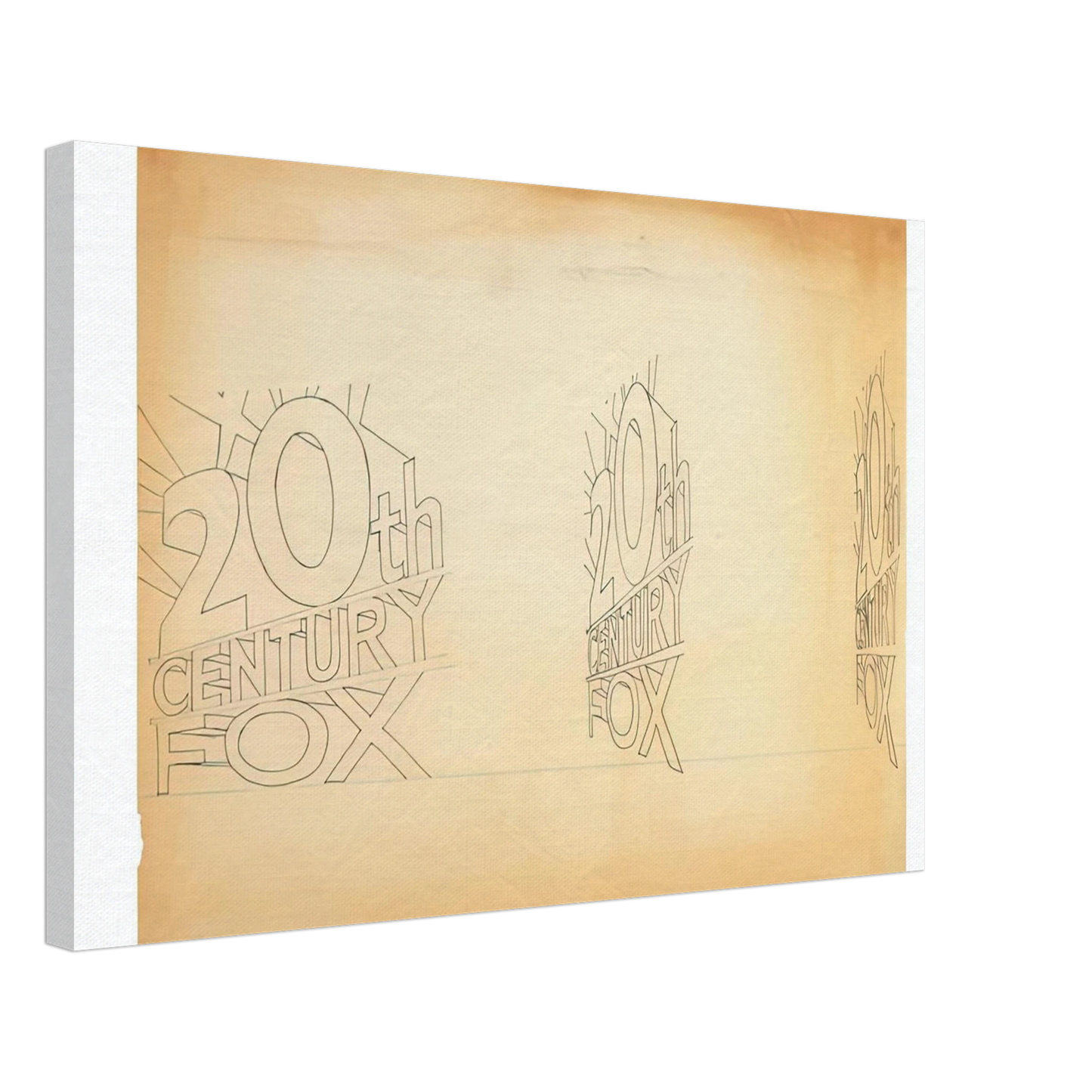 Edward Ruscha - TRADEMARK STUDY 1 1962 Canvas - 40x60 cm / 16x24 inches-canvas