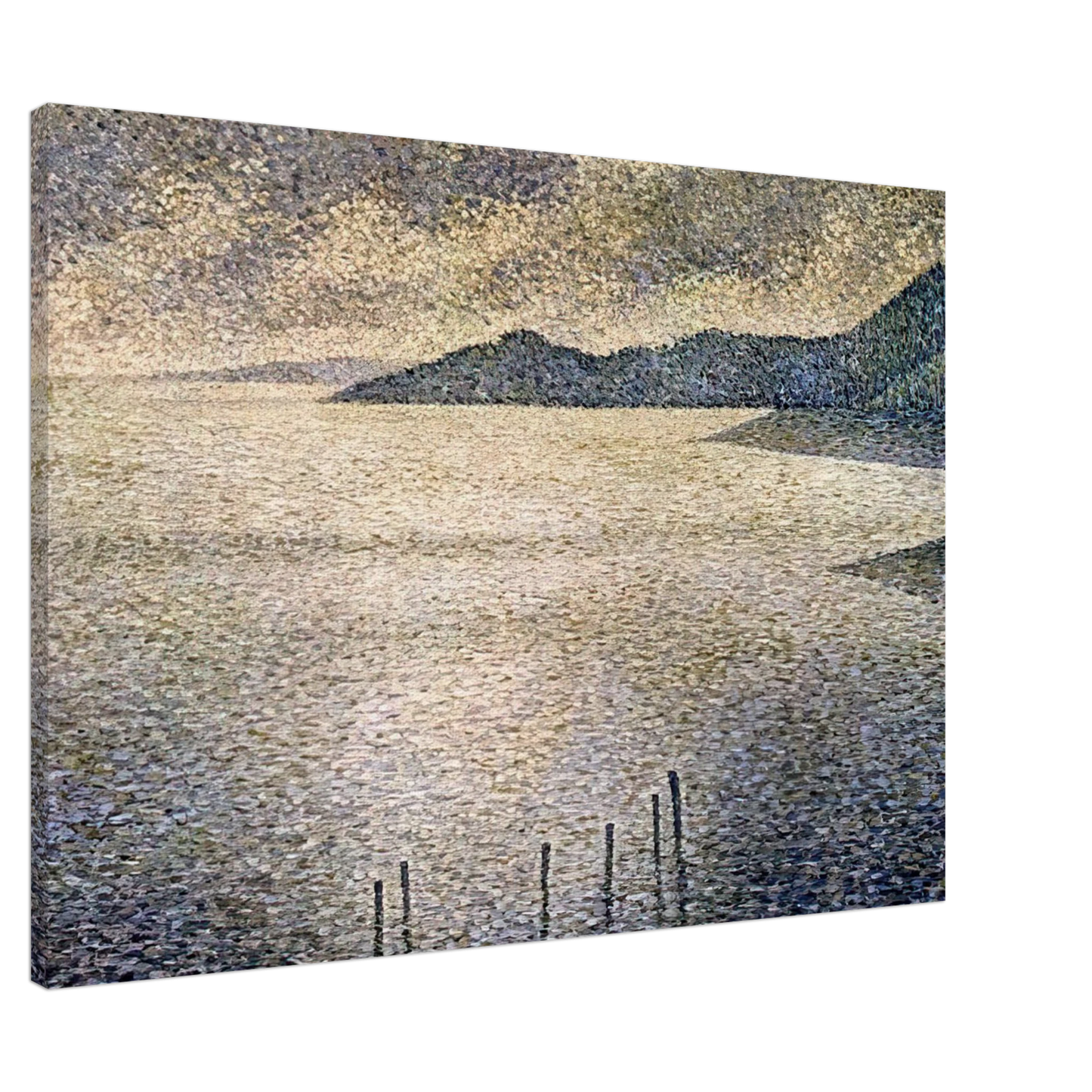 Theo van Rysselberghe - CHANNEL COAST 1892 Canvas - 20x30 cm / 8x12 inches-canvas