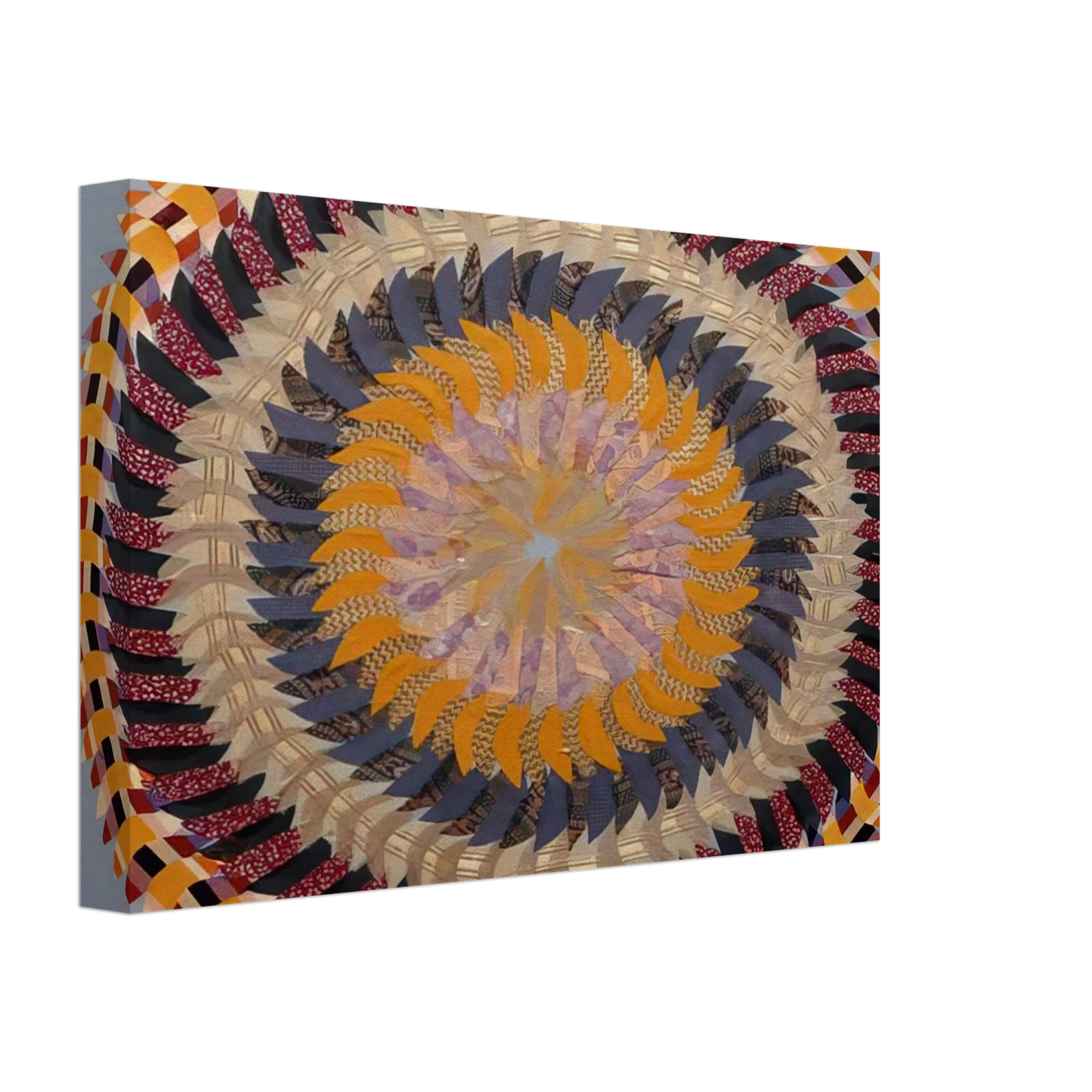 Miriam Schapiro - Golden Pinwheel - 1979 Canvas - 40x60 cm / 16x24 inches-canvas