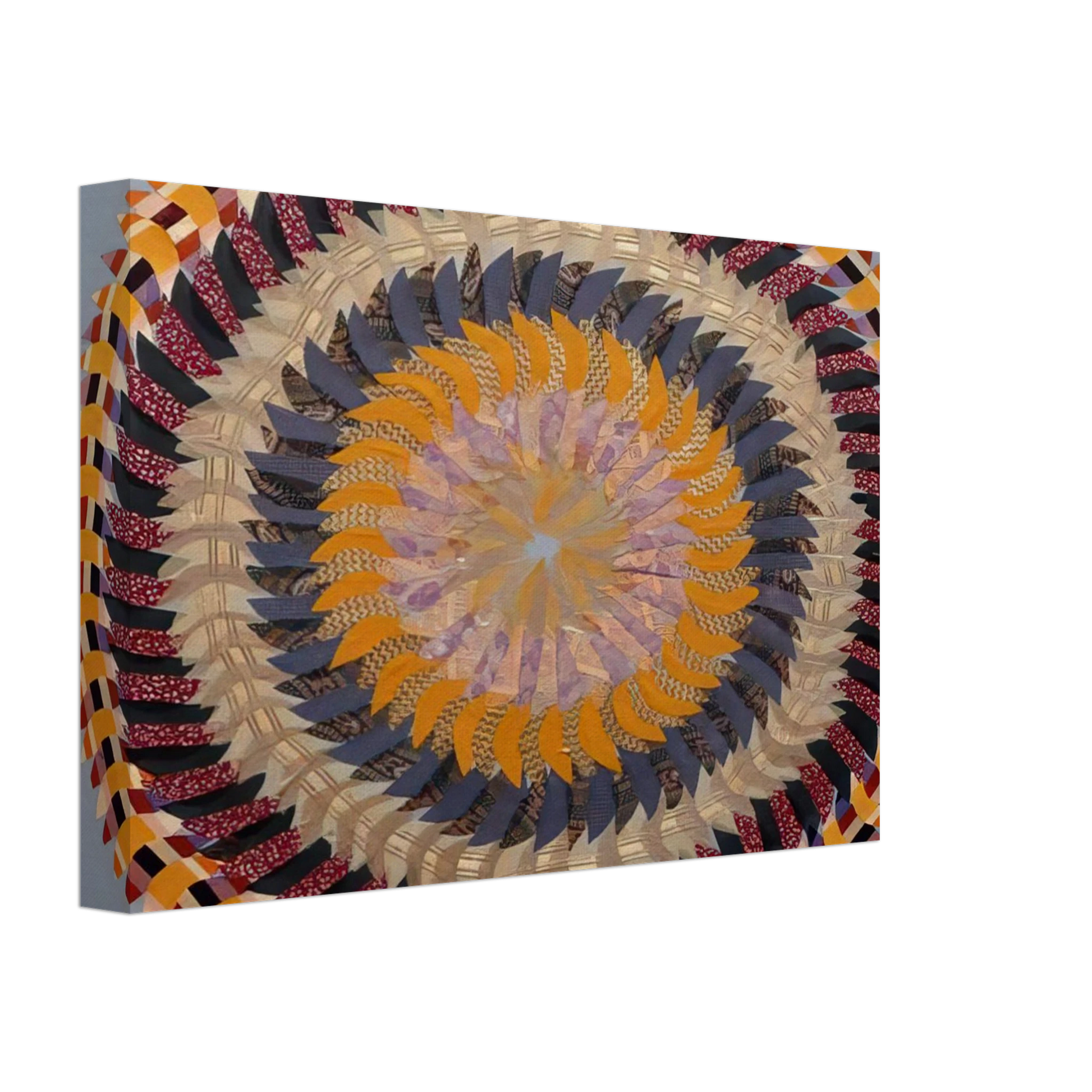 Miriam Schapiro - Golden Pinwheel - 1979 Canvas - 40x60 cm / 16x24 inches-canvas