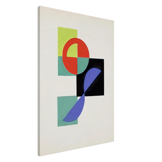 Sonia Delaunay - POEMS BY TRISTAN TZARA Canvas - 20x30 cm / 8x12 inches-canvas