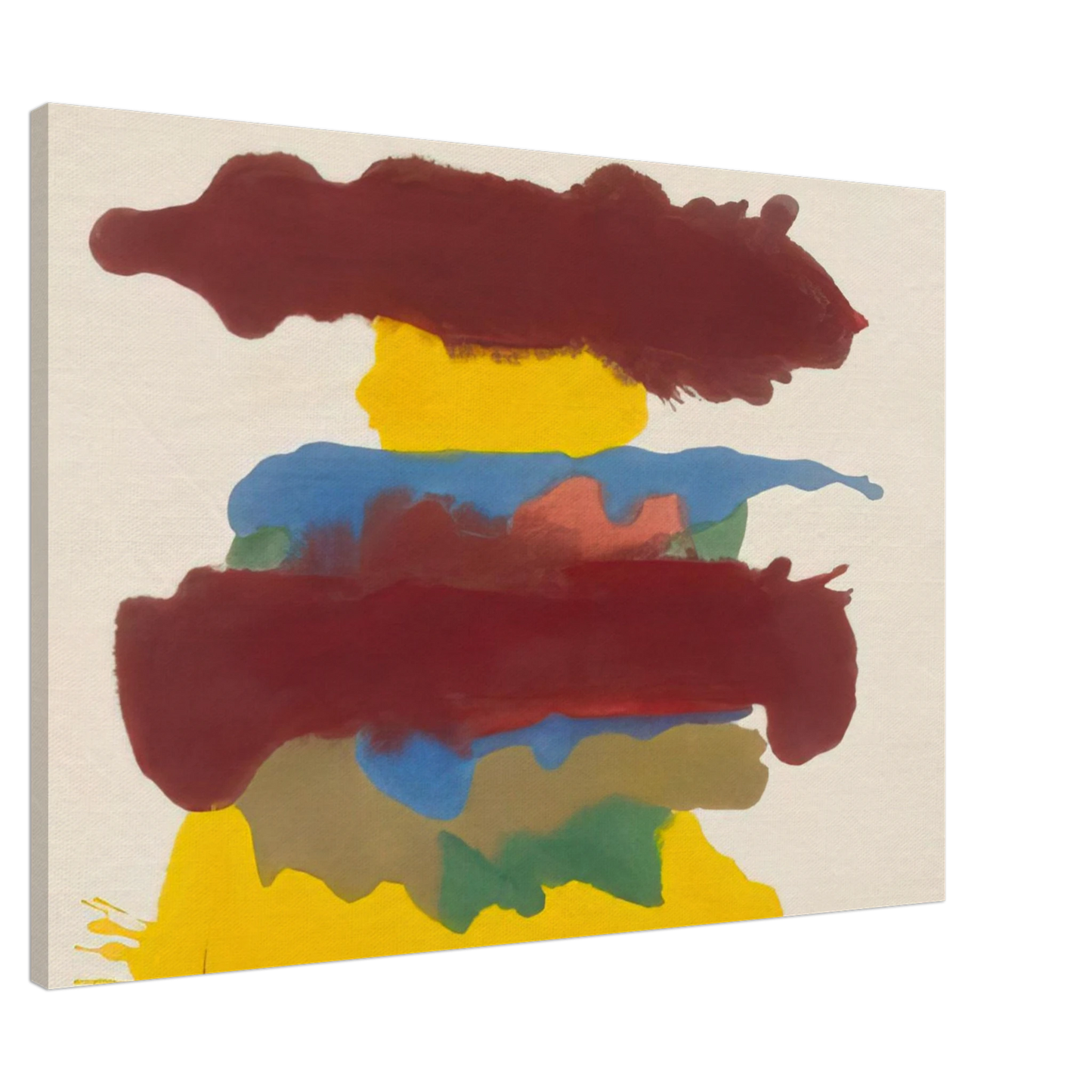 Helen Frankenthaler - Weather Change - 1963 Canvas - 20x30 cm / 8x12 inches-canvas