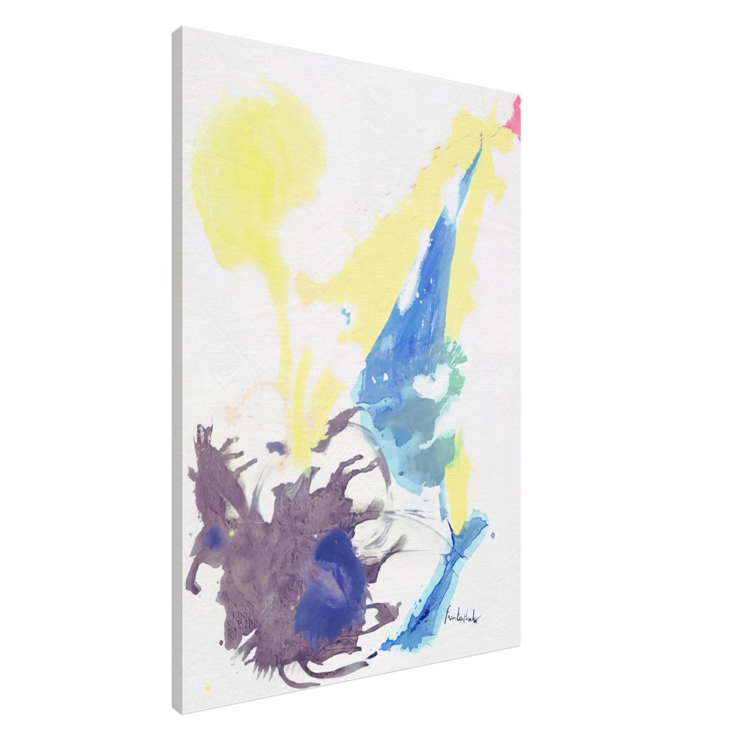 Helen Frankenthaler - Moving Day - 1961 Canvas - 20x30 cm / 8x12 inches-canvas