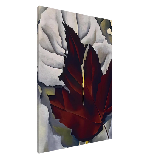 Georgia O'Keeffe - Pattern of Leaves Canvas - 20x30 cm / 8x12 inches-canvas