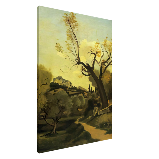 Andre Derain - THE ROAD AND THE TREE Canvas - 20x30 cm / 8x12 inches-canvas