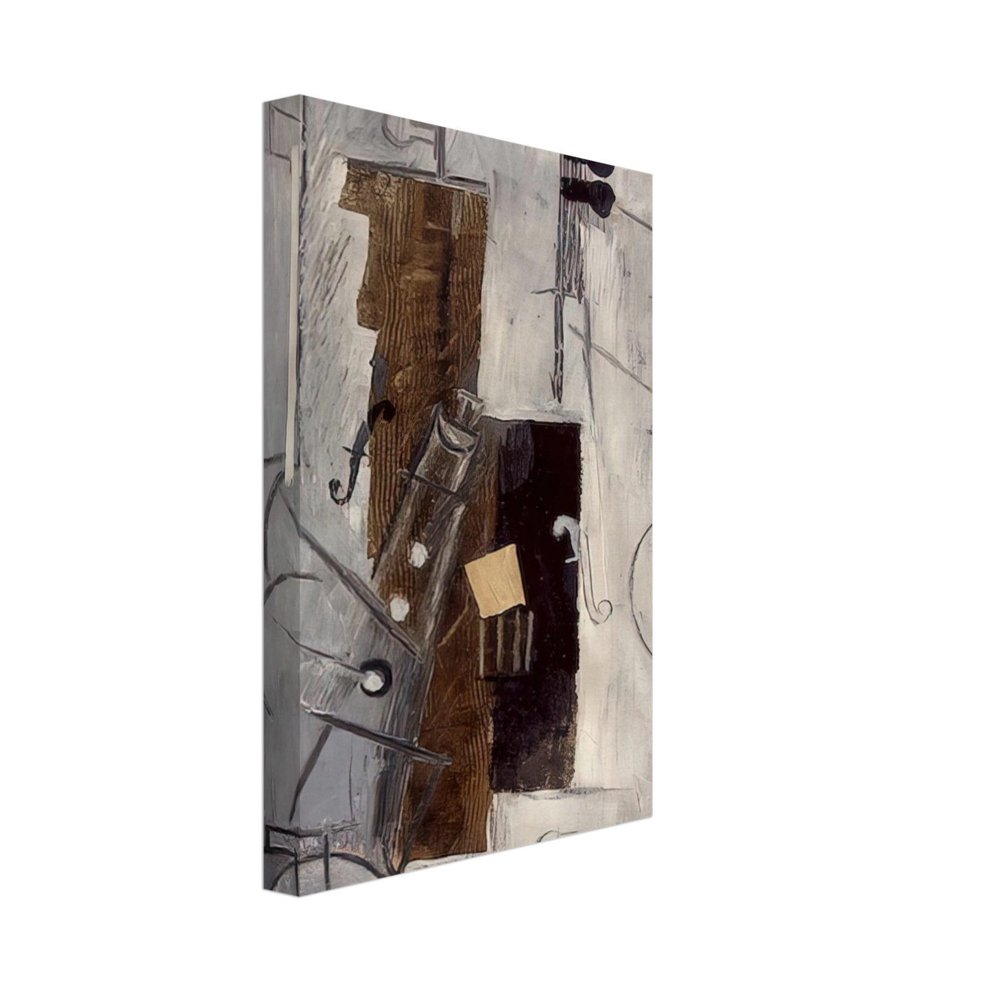 Pablo Picasso - Clarinet and Violin - 1913 Canvas - 40x60 cm / 16x24 inches-canvas