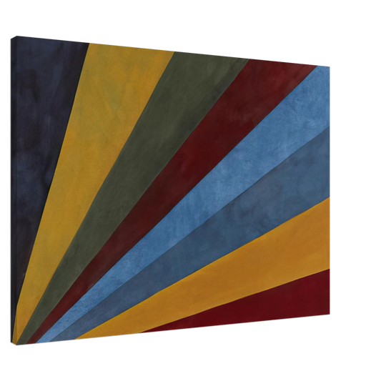 Sol LeWitt - Colors from Corners Canvas - 20x30 cm / 8x12 inches-canvas