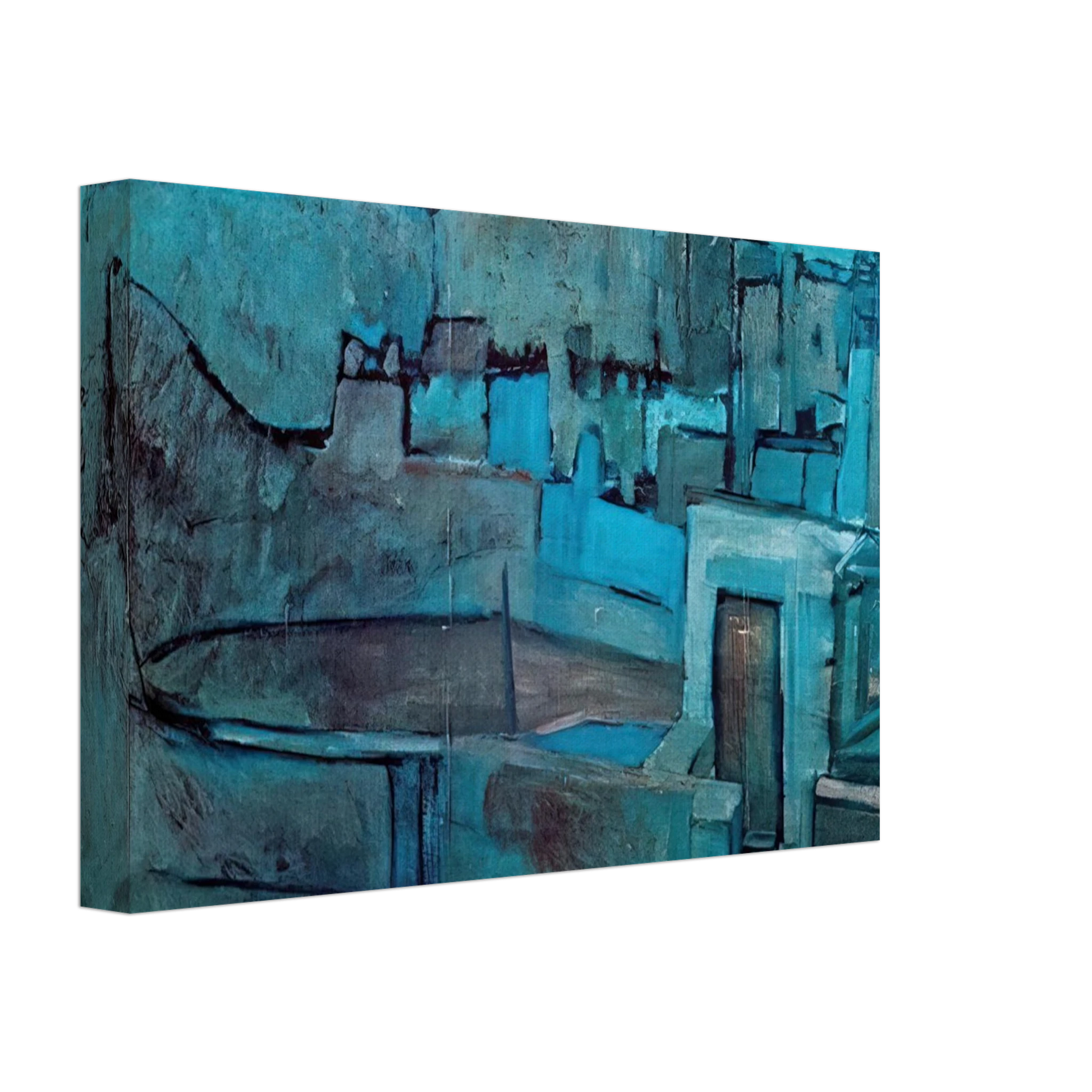 Pablo Picasso - The roofs of Barcelona Canvas - 70x100 cm / 28x40 inches-canvas