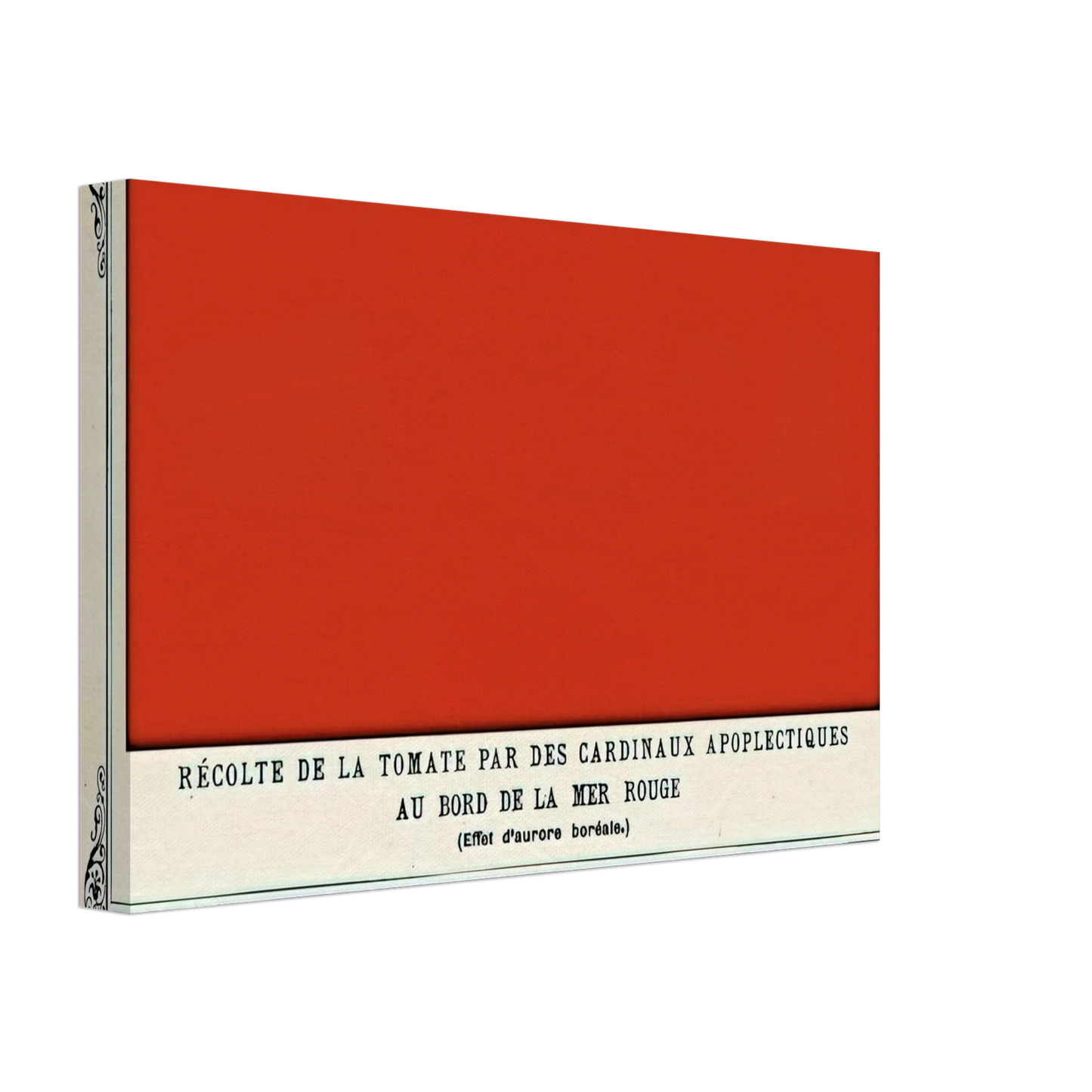 Alphonse Allais - Apoplectic Cardinals Harvesting Tomatoes on the Shore of the Red Sea Study of the Aurora Borealis Canvas - 40x60 cm / 16x24 inches-canvas