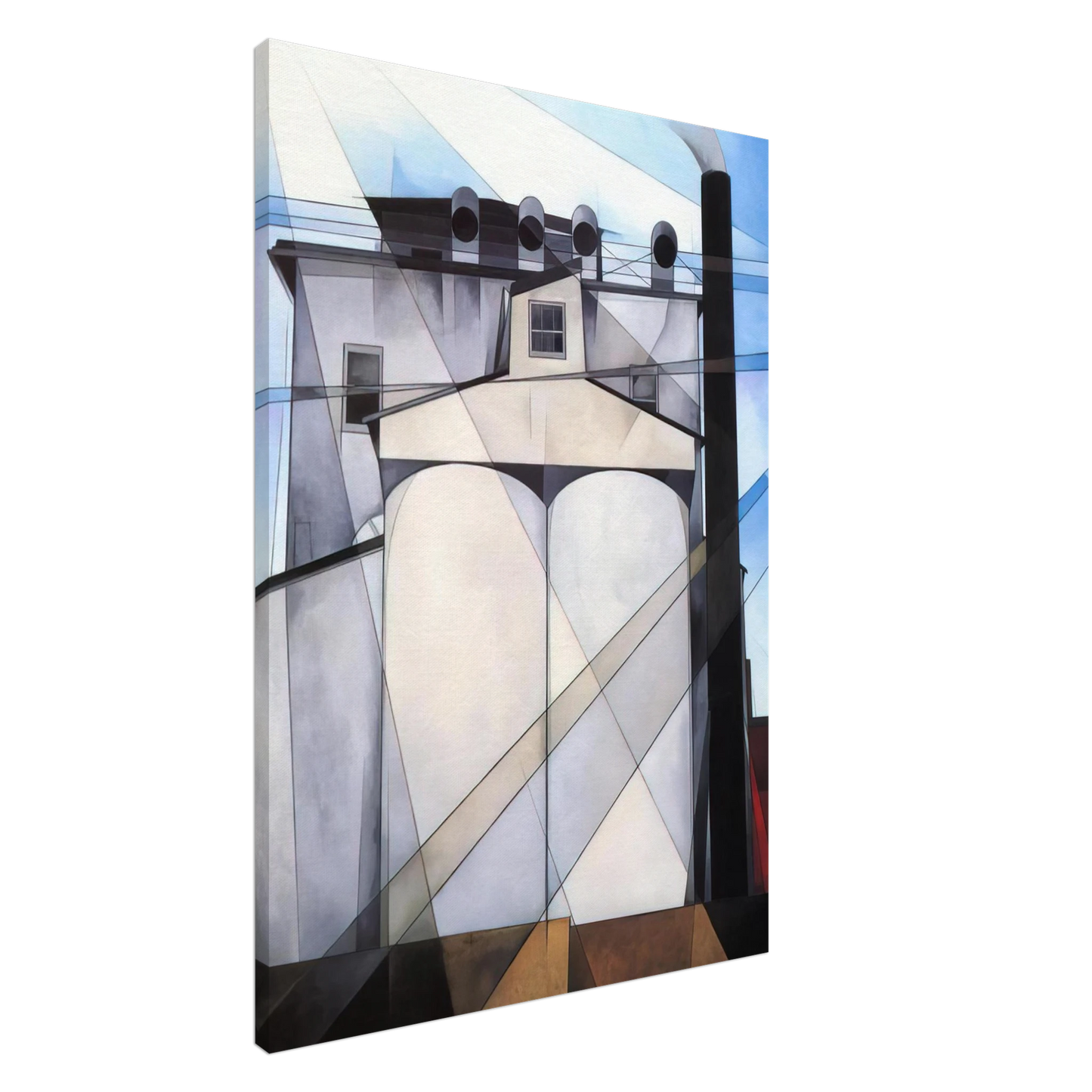 Charles Demuth - My Egypt - 1927 Canvas - 20x30 cm / 8x12 inches-canvas