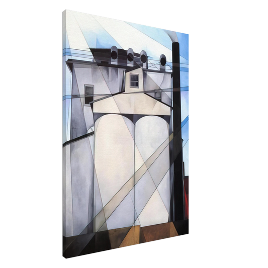 Charles Demuth - My Egypt - 1927 Canvas - 20x30 cm / 8x12 inches-canvas