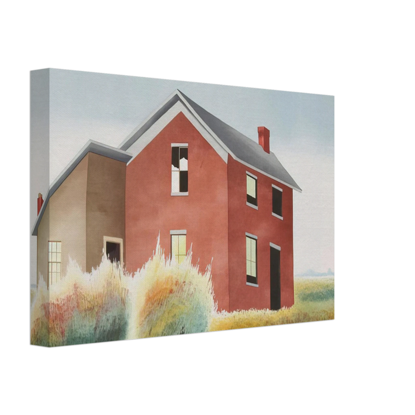 Clarence Holbrook Carter - Homestead - 1979 Canvas - 70x100 cm / 28x40 inches-canvas