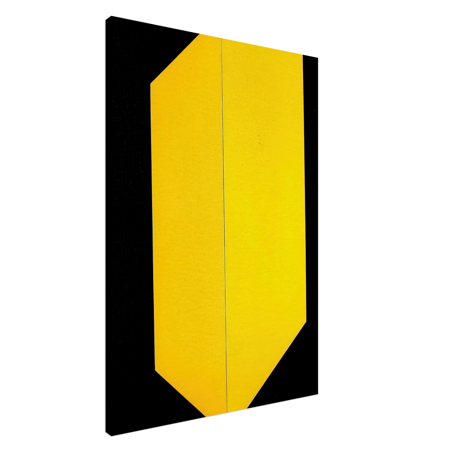 Carmen Herrera - Black and Yellow - 2009 Canvas - 20x30 cm / 8x12 inches-canvas