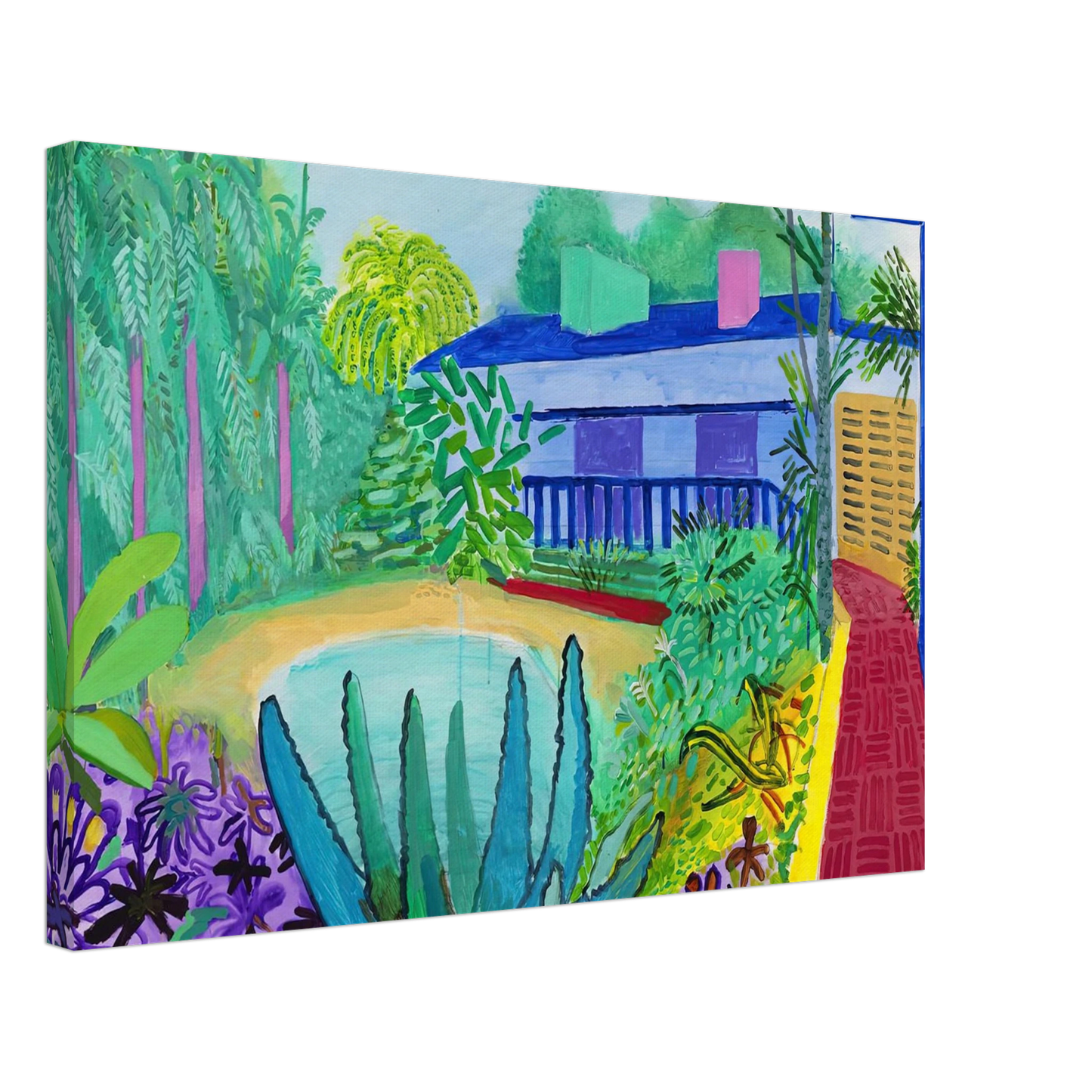 David Hockney - David Hockney Canvas - 70x100 cm / 28x40 inches-canvas