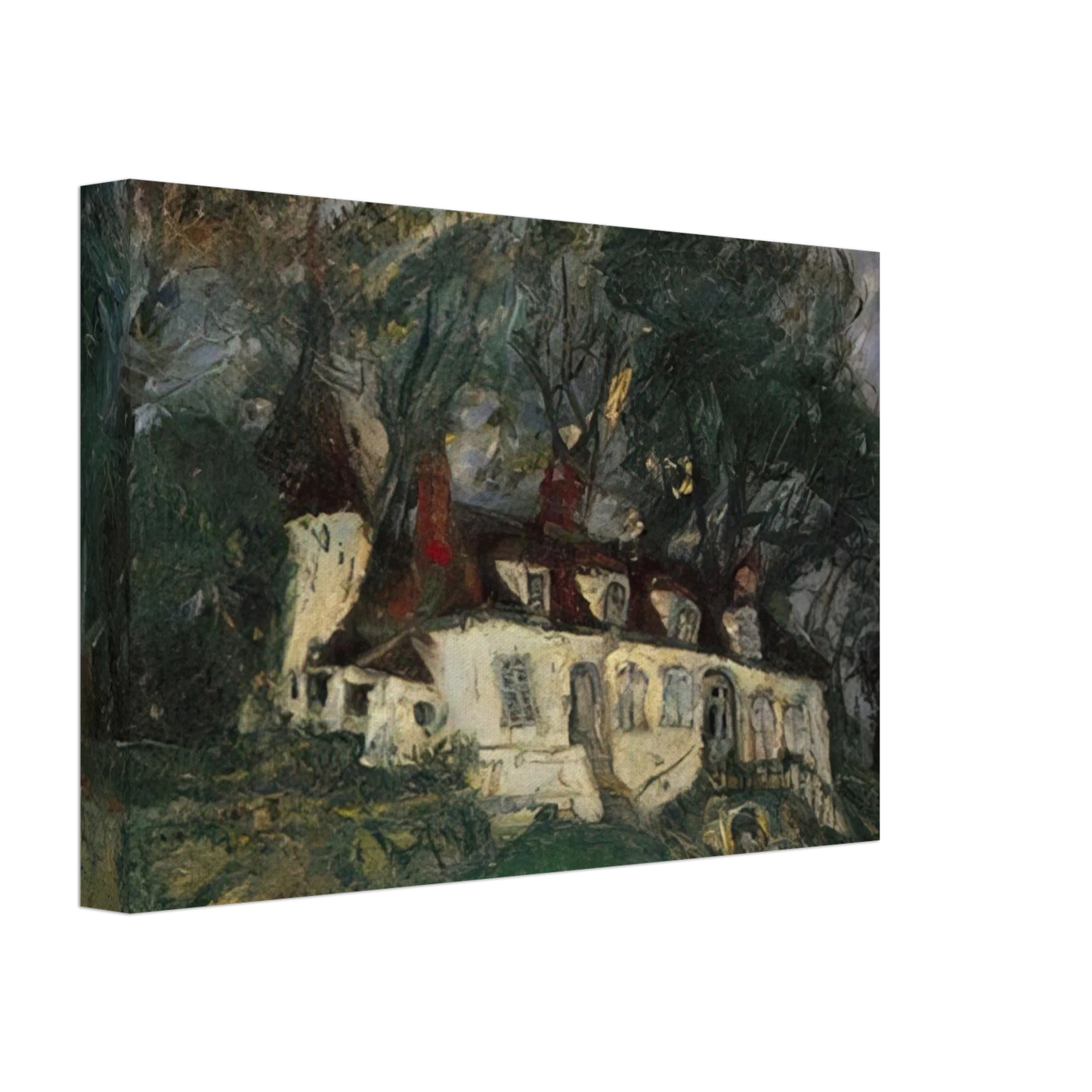 Chaim Soutine - HOUSE AT OISEME 1934 Canvas - 70x100 cm / 28x40 inches-canvas