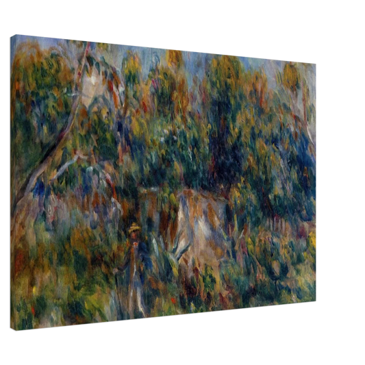 Pierre-Auguste Renoir - The Painter Taking a Stroll at Cagnes Canvas - 20x30 cm / 8x12 inches-canvas