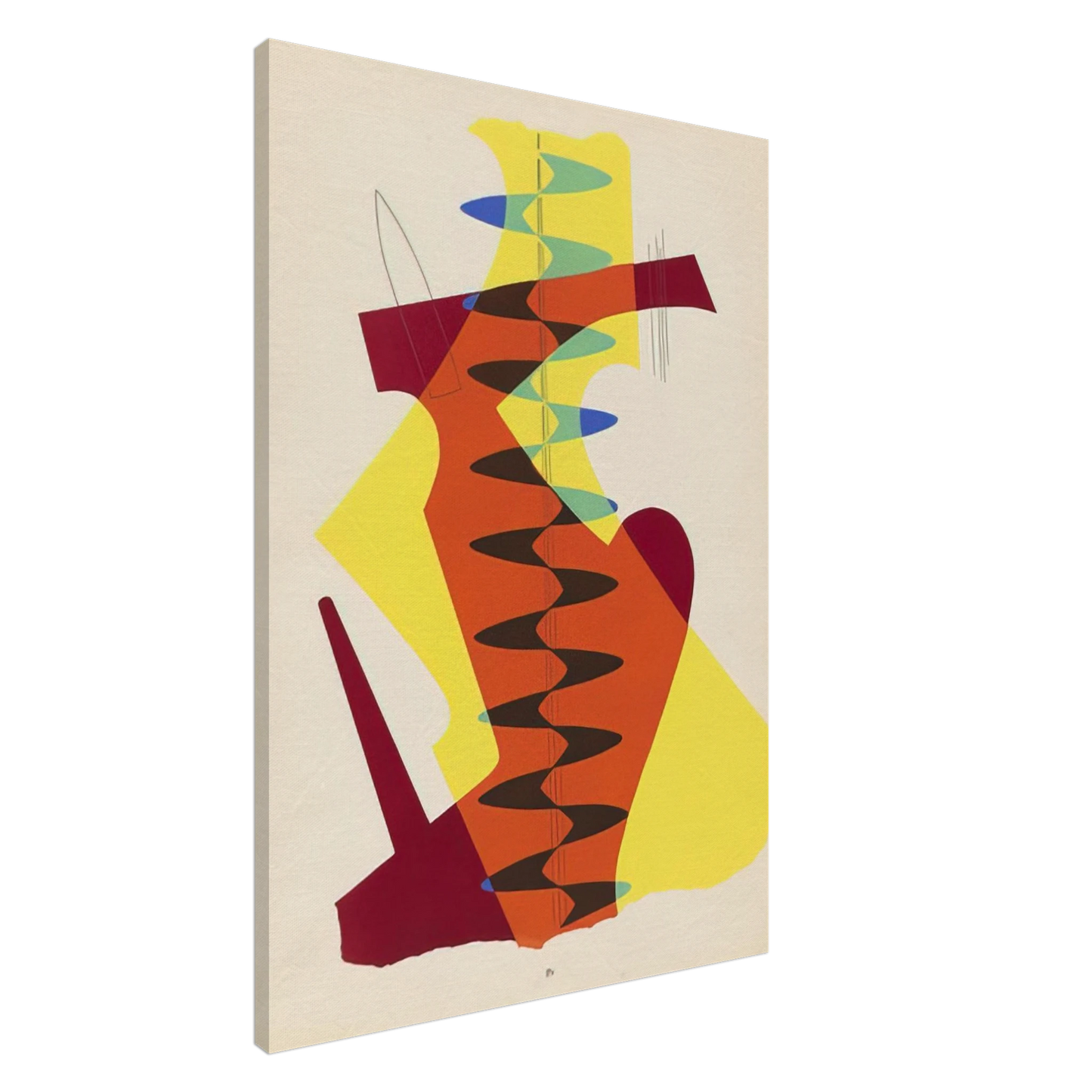 Man Ray - THE MEETING FROM THE PORTFOLIO REVOLVING DOORS 1926 Canvas - 20x30 cm / 8x12 inches-canvas
