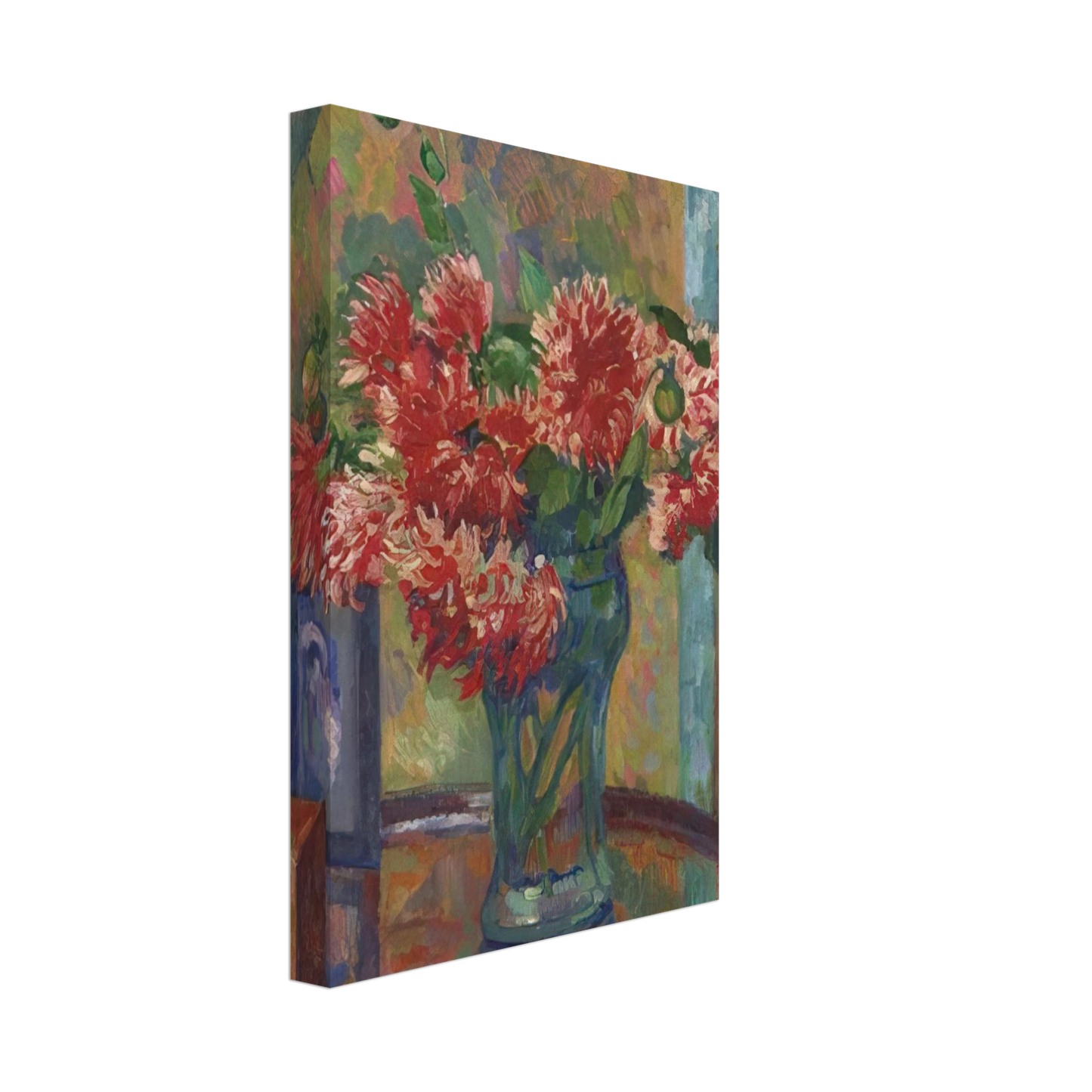 Theo van Rysselberghe - DAHLIAS TO MME MADELEINE E R BONNET 1912 Canvas - 70x100 cm / 28x40 inches-canvas
