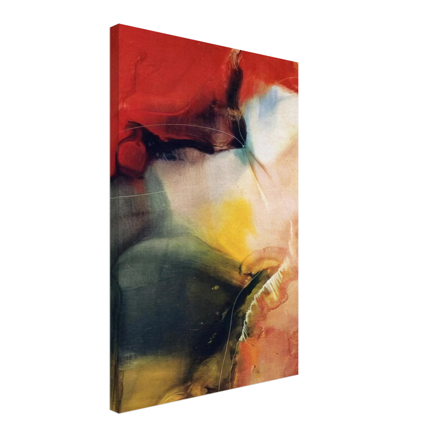 Paul Jenkins - Lotus - 1957 Canvas - 70x100 cm / 28x40 inches-canvas