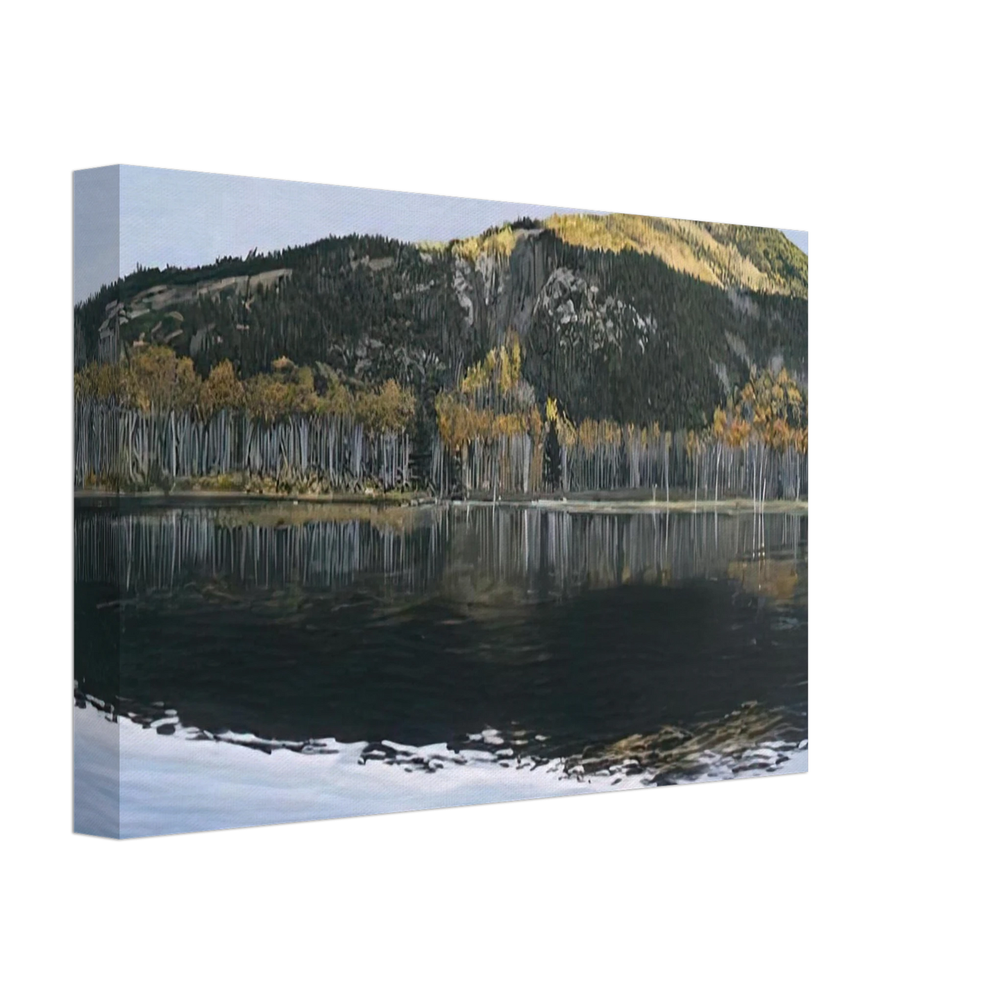Richard Estes - BEAVER DAM POND ACADIA NATIONAL PARK 2009 Canvas - 40x60 cm / 16x24 inches-canvas