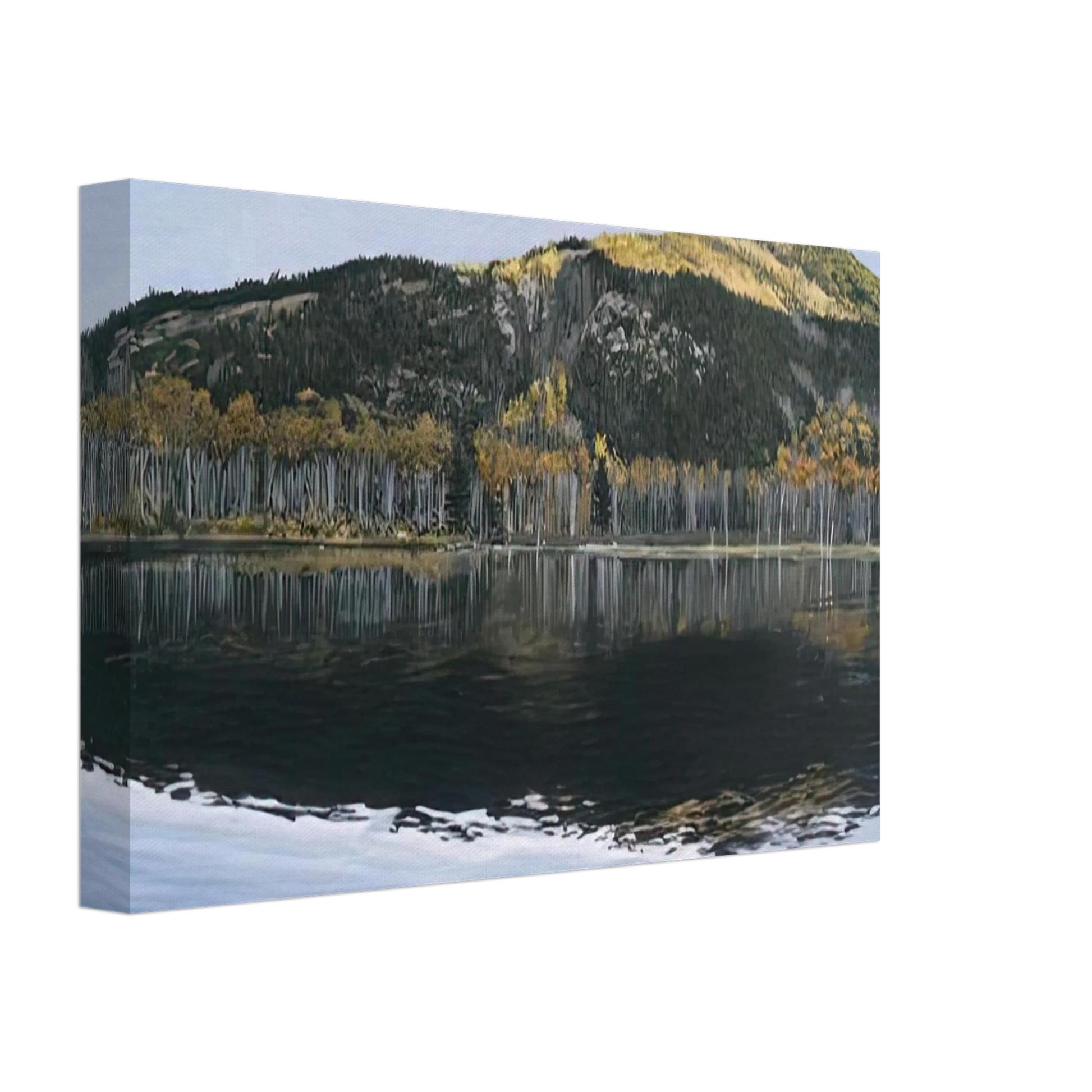 Richard Estes - BEAVER DAM POND ACADIA NATIONAL PARK 2009 Canvas - 40x60 cm / 16x24 inches-canvas