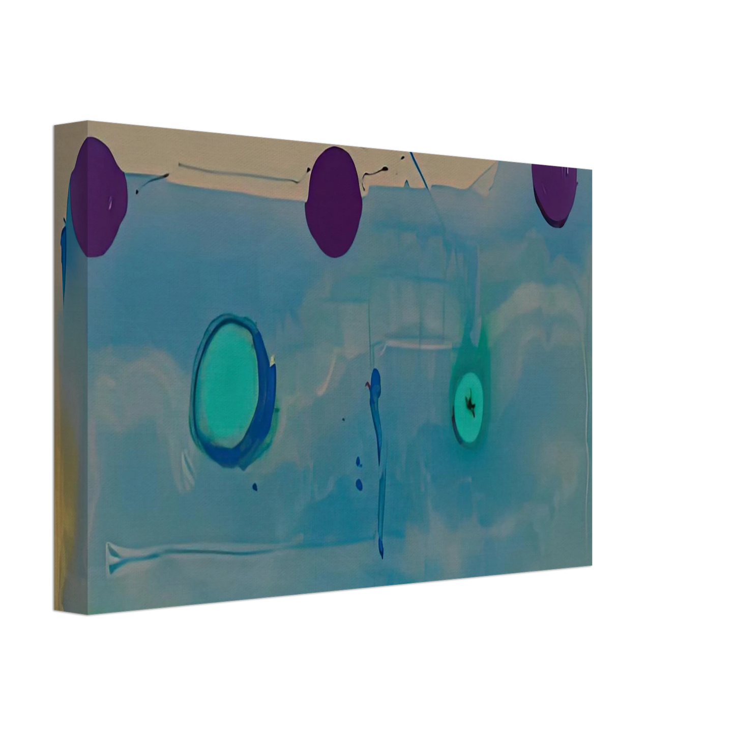 Helen Frankenthaler - Water Shadows, 1988- Canvas - 70x100 cm / 28x40 inches-canvas