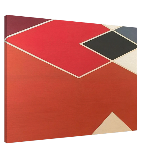 Larry Zox - Tikke from the Diamond Cut Series - 1968 Canvas - 20x30 cm / 8x12 inches-canvas