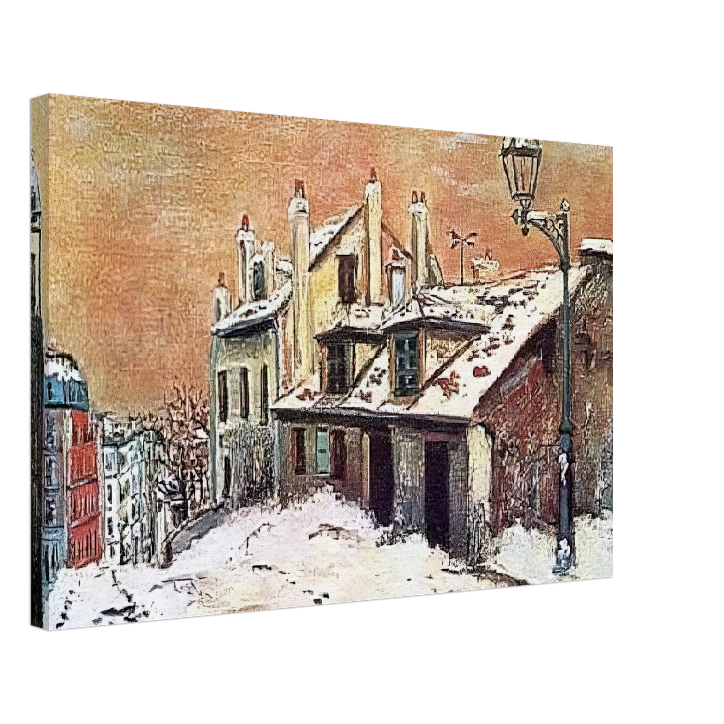 Maurice Utrillo - WINTER SCENE Canvas - 40x60 cm / 16x24 inches-canvas