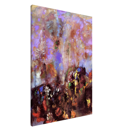 Odilon Redon - COMPOSITION WITH FLOWERS Canvas - 20x30 cm / 8x12 inches-canvas