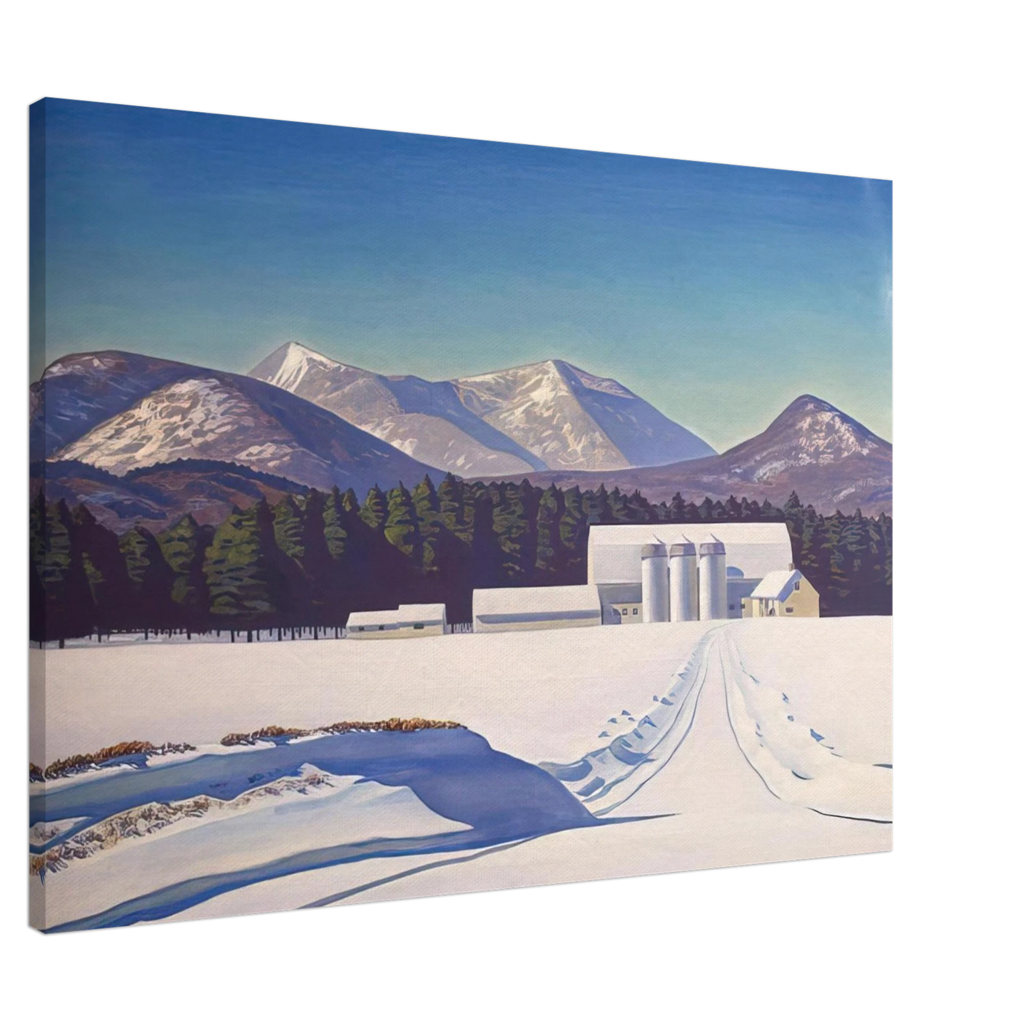 Rockwell Kent - Road to Asgaard   Adirondack Canvas - 20x30 cm / 8x12 inches-canvas