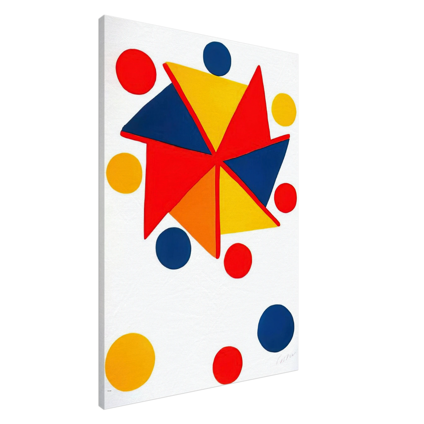 Alexander Calder - UNTITLED 1970 Canvas - 20x30 cm / 8x12 inches-canvas