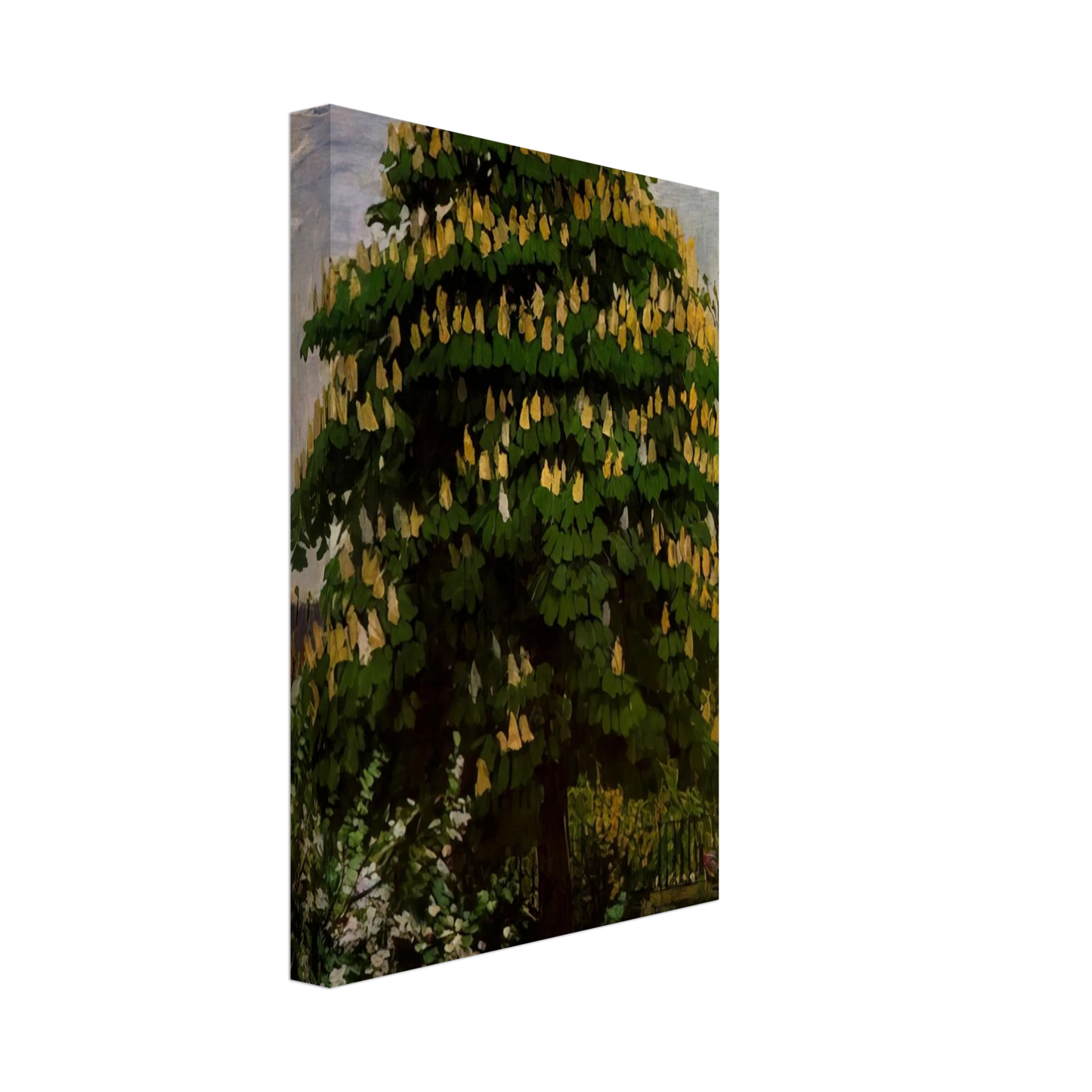 Frantisek Kupka - The chestnut tree in blossom Canvas - 40x60 cm / 16x24 inches-canvas