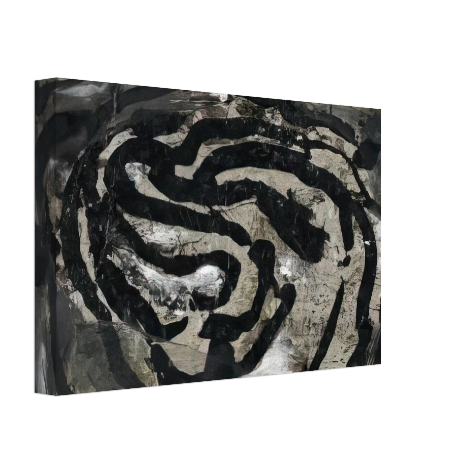 Emil Schumacher - Untitled EL X - 1966 Canvas - 40x60 cm / 16x24 inches-canvas