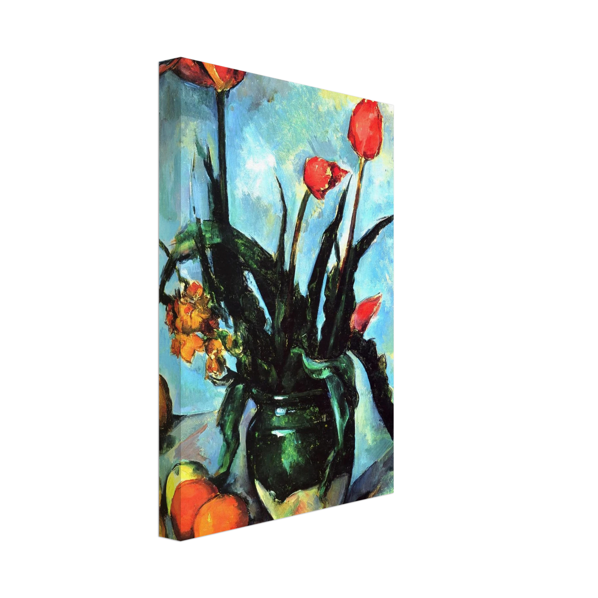Paul Cezanne - Tulips in a Vase Canvas - 70x100 cm / 28x40 inches-canvas