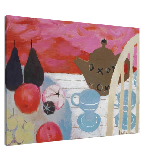 Mary Fedden - The Teapot - 1984 Canvas - 20x30 cm / 8x12 inches-canvas